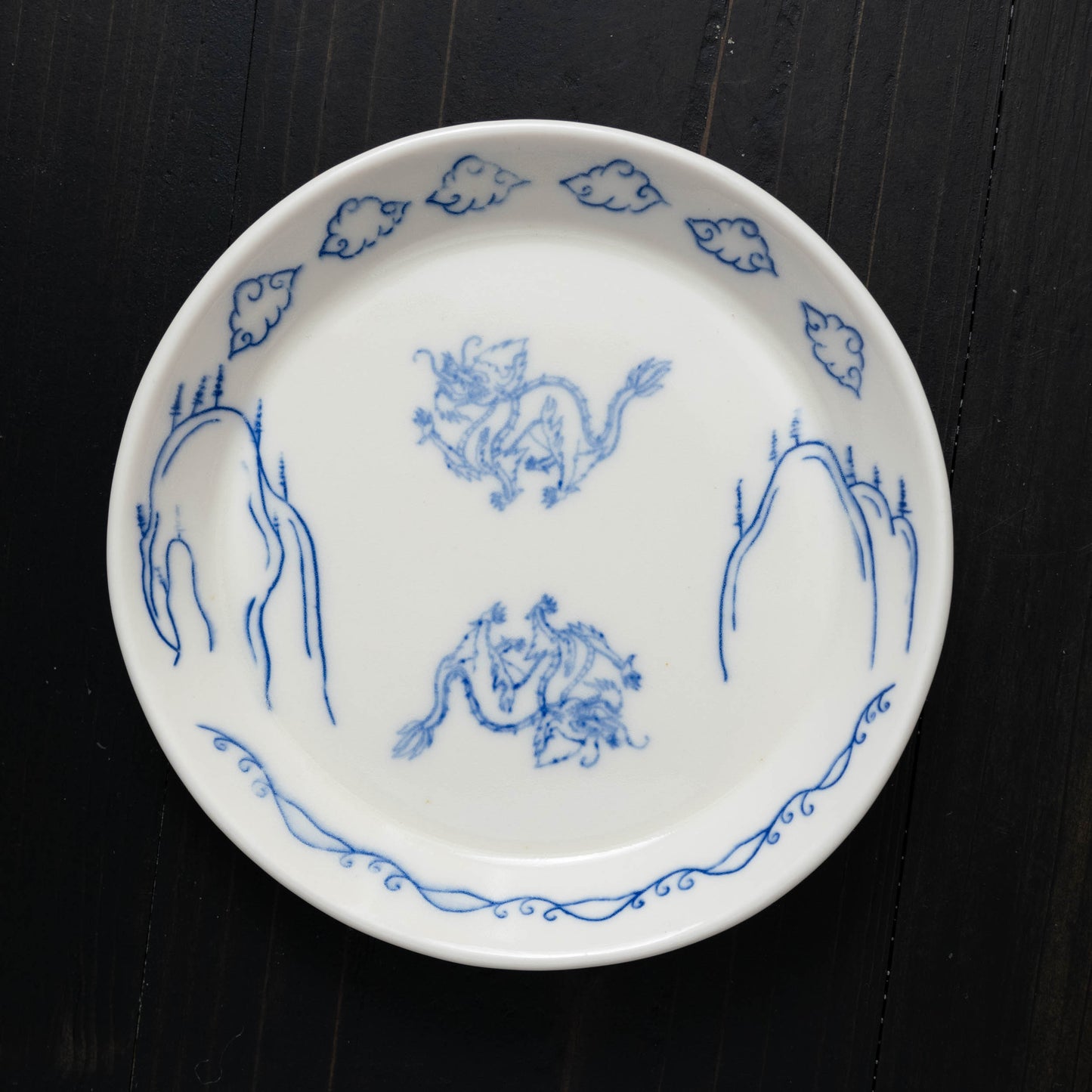 Dragon Mountain Motif - Small Round Catchall