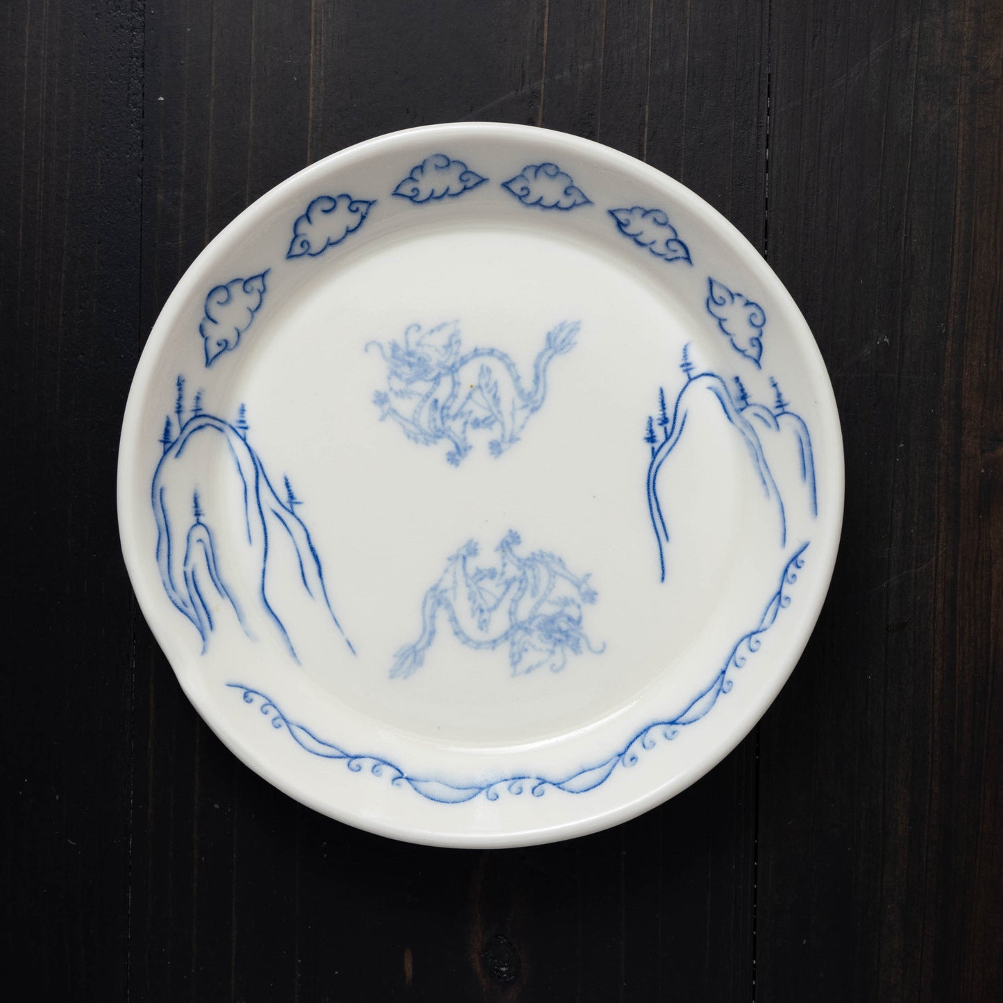 Dragon Mountain Motif - Small Round Catchall