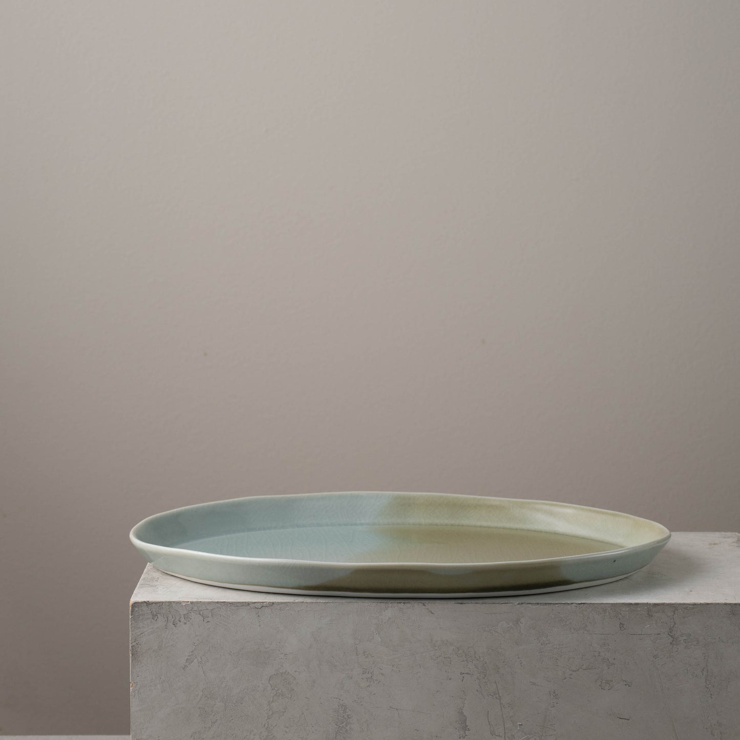 Celadon Large Oval Platter