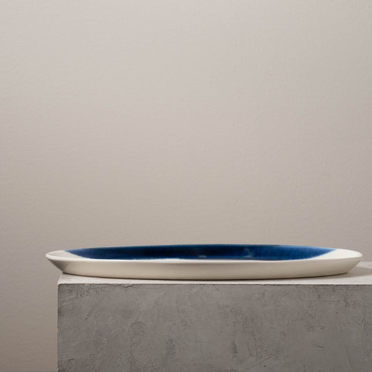 Blue & White Narrow Oval Platter