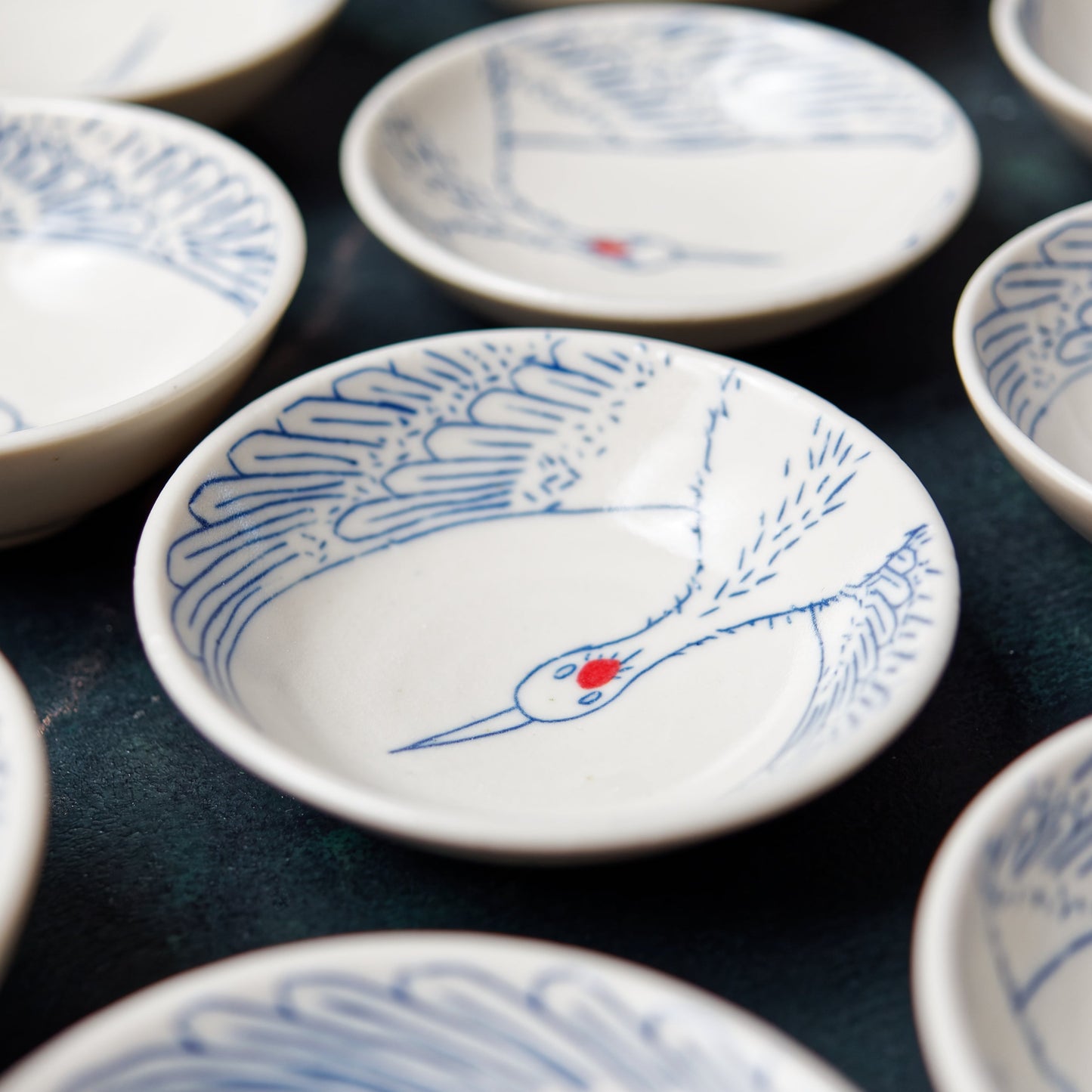 Crane Bowl - Red Crown