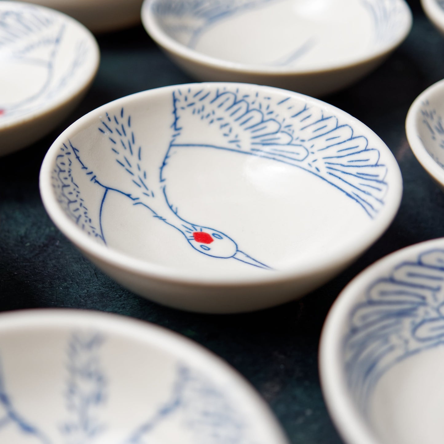 Crane Bowl - Red Crown