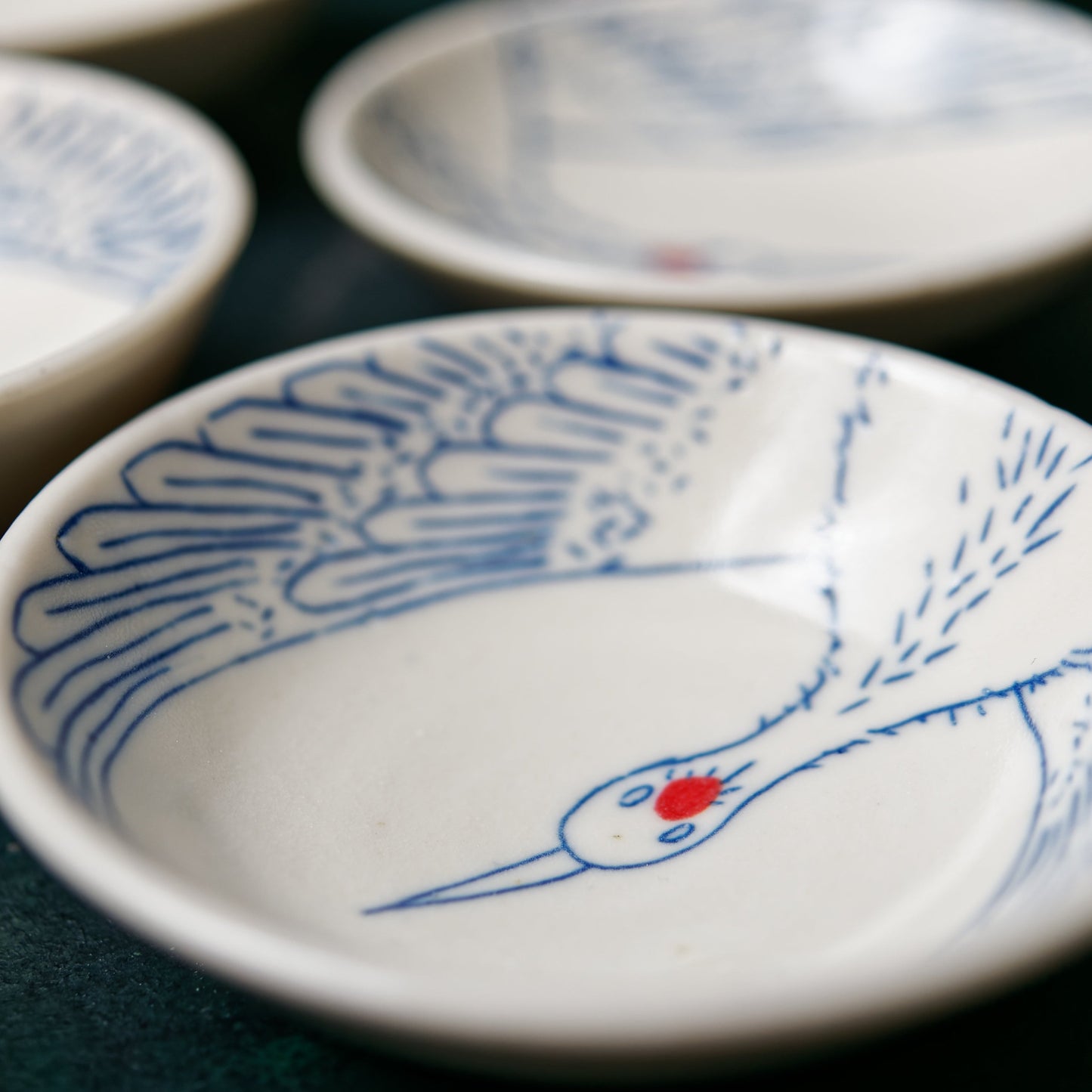 Crane Bowl - Red Crown