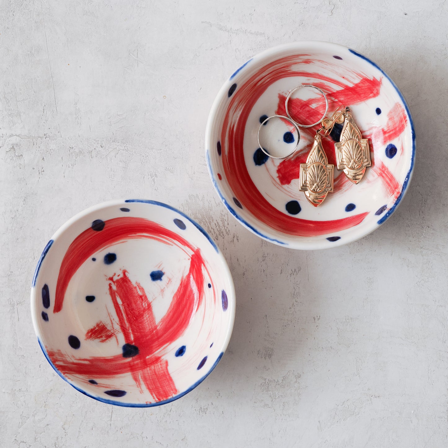 Red and Blue Small Bowl