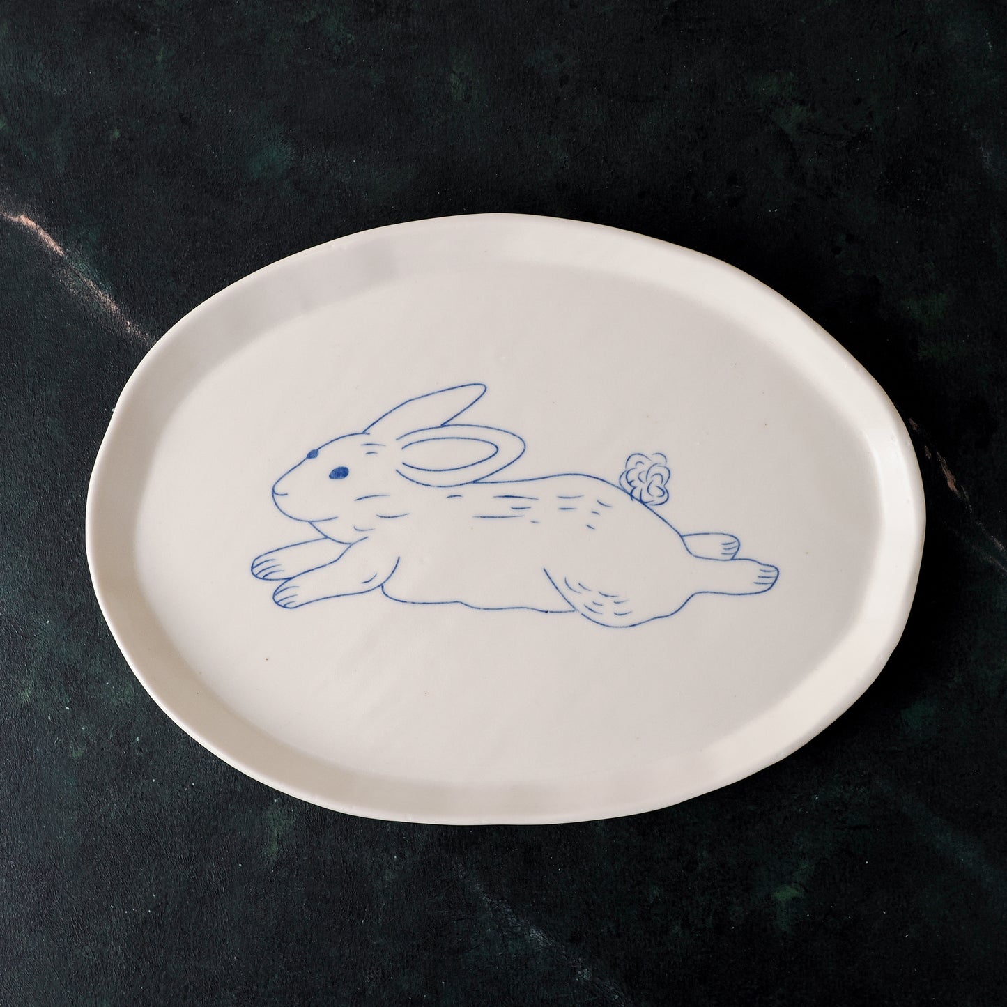 Running Rabbit - Large Oval