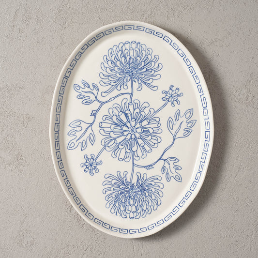 Chrysanthemum Oval Platter