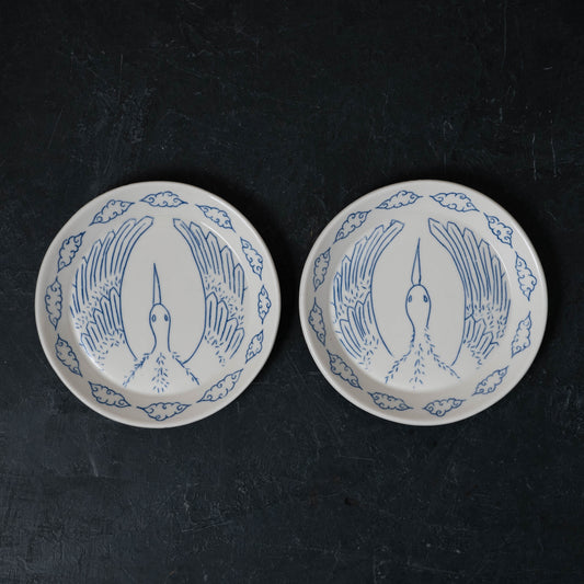 Crane Round Dish