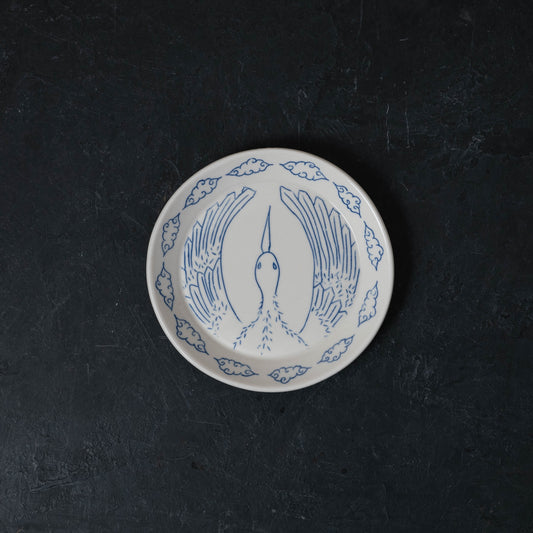 Crane Round Dish