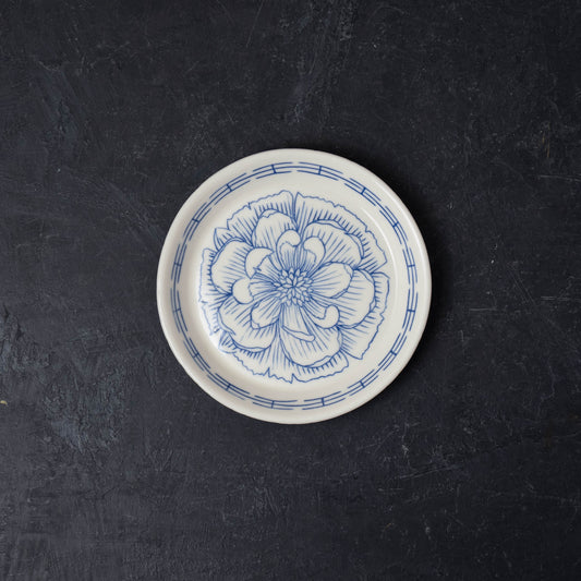 Peony I-Fret Round Dish