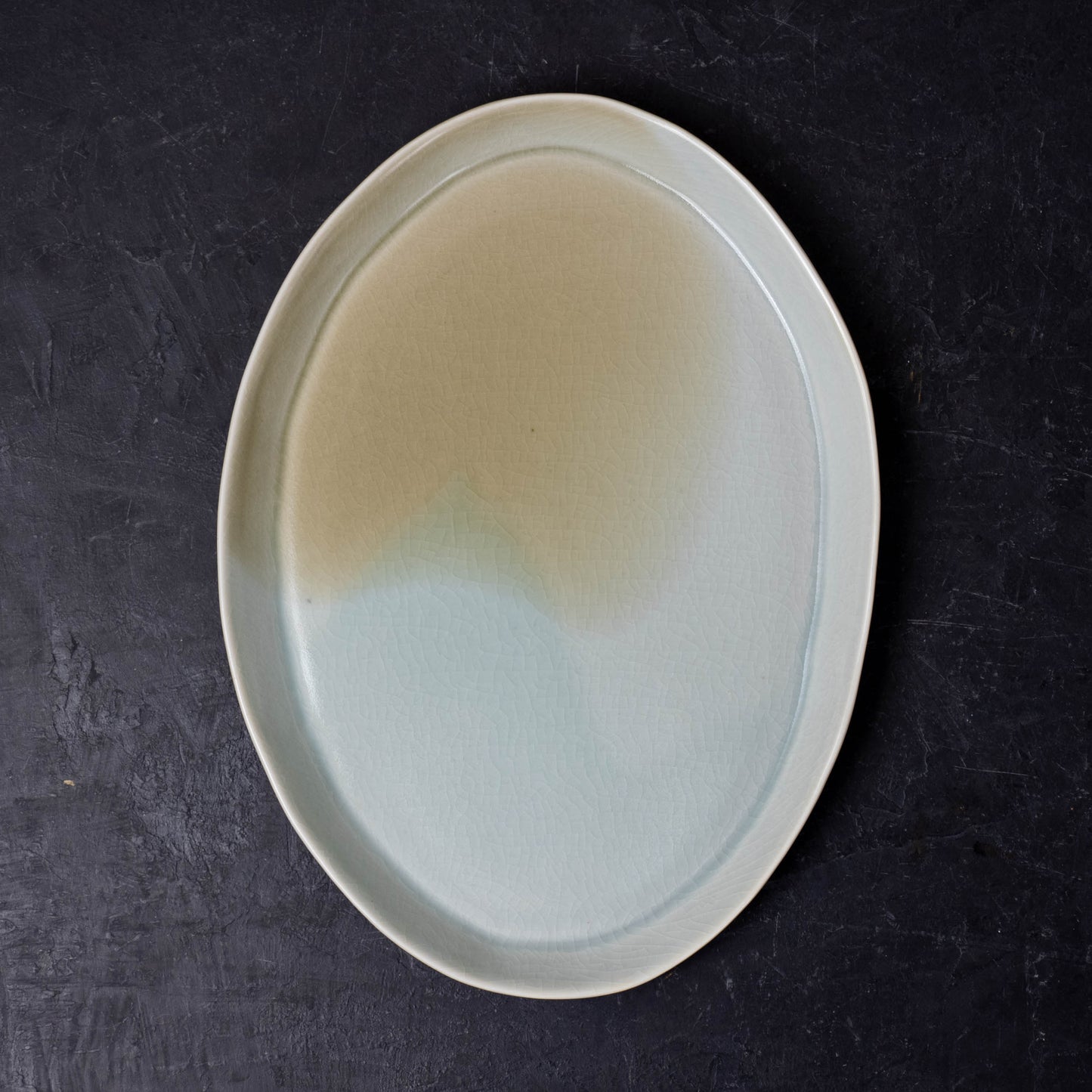 Celadon Large Oval Platter