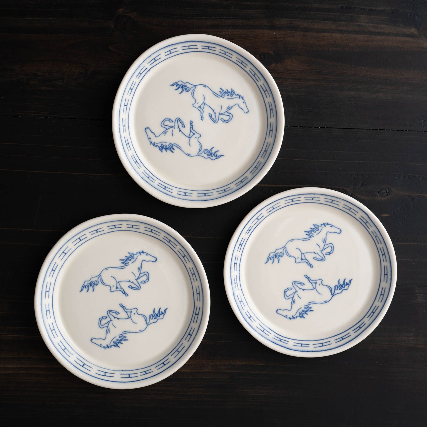 Horse Inset I Fret Round Catchall