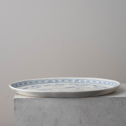 Nine Horses Large Oval