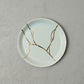 7" Blue Celadon Faux Kintsugi Plate