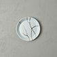 4.25" Clear Faux Kintsugi Plate
