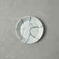 4.25" Clear Faux Kintsugi Plate